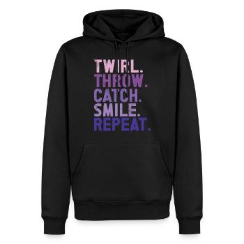 Baton Twirling Girl Twirler Majorette - Männer Premium Bio Hoodie - Schwarz - Vorne - Nico (187cm)