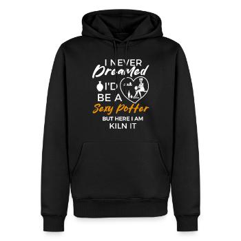 Töpferei Liebhaber Ton Keramik Brennofen - Männer Premium Bio Hoodie - Schwarz - Vorne - Nico (187cm)