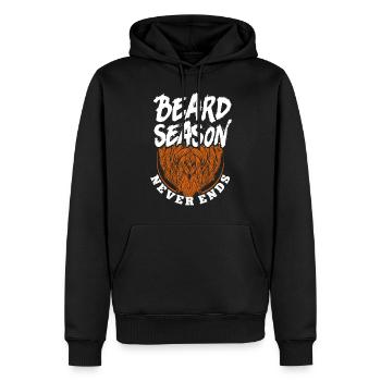 Beard Lover Bearded Man Ginger - Men’s Premium Organic Hoodie - black - Front - Nico (187cm)
