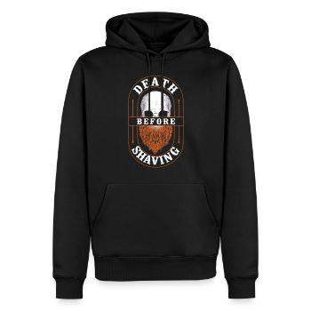 Beard Lover Bearded Man Ginger - Men’s Premium Organic Hoodie - black - Front - Nico (187cm)