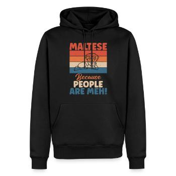 Maltese Owner Gifts - Männer Premium Bio Hoodie - Schwarz - Vorne - Nico (187cm)