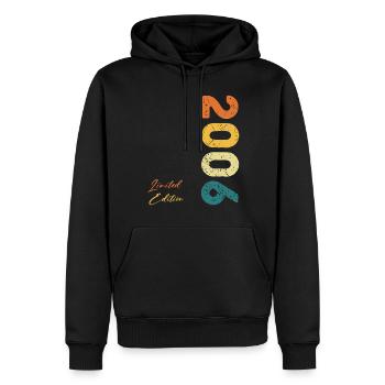 2006 Limited Edition geboren im Jahr 2006 - Männer Premium Bio Hoodie - Schwarz - Vorne - Nico (187cm)