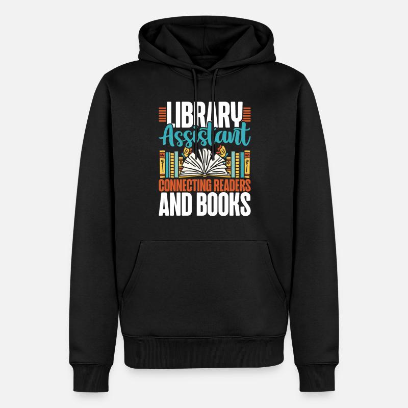 Bibliothécaire adjoint Bibliothécaire - Sweat à capuche Premium bio Homme - noir