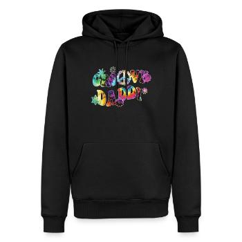 Retro Groovy Daddy Matching Family Birthday Party - Sweat à capuche Premium bio Homme - noir - Devant - Nico (187cm)