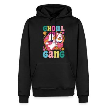 Ghoul Gang - Männer Premium Bio Hoodie - Schwarz - Vorne - Nico (187cm)