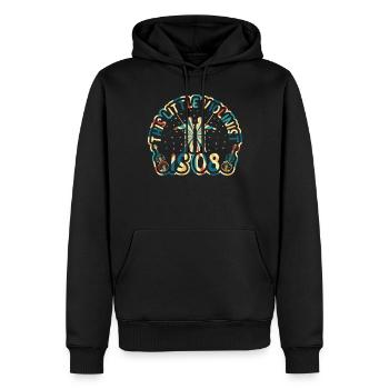 This Little Violinist Is 08 Violin Lover Kid Violi - Männer Premium Bio Hoodie - Schwarz - Vorne - Nico (187cm)