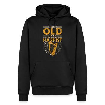 Harfenist Harfenistin Harfenspieler Harfe - Männer Premium Bio Hoodie - Schwarz - Vorne - Nico (187cm)