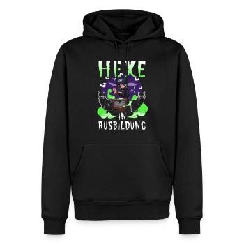 Hexe In Ausbildung - Männer Premium Bio Hoodie - Schwarz - Vorne - Nico (187cm)
