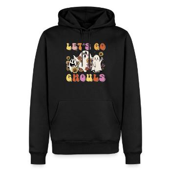 Allons les goules - Sweat à capuche Premium bio Homme - noir - Devant - Nico (187cm)