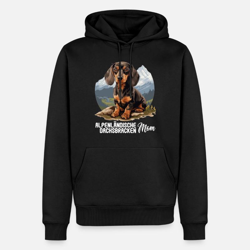 Alpenländische Dachsbracke - Männer Premium Bio Hoodie - Schwarz