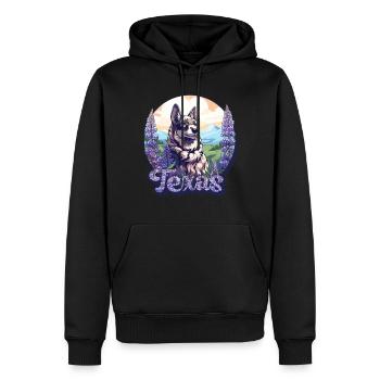 Texas Bluebonnet Mit Floralem Frühling Texas - Männer Premium Bio Hoodie - Schwarz - Vorne - Nico (187cm)