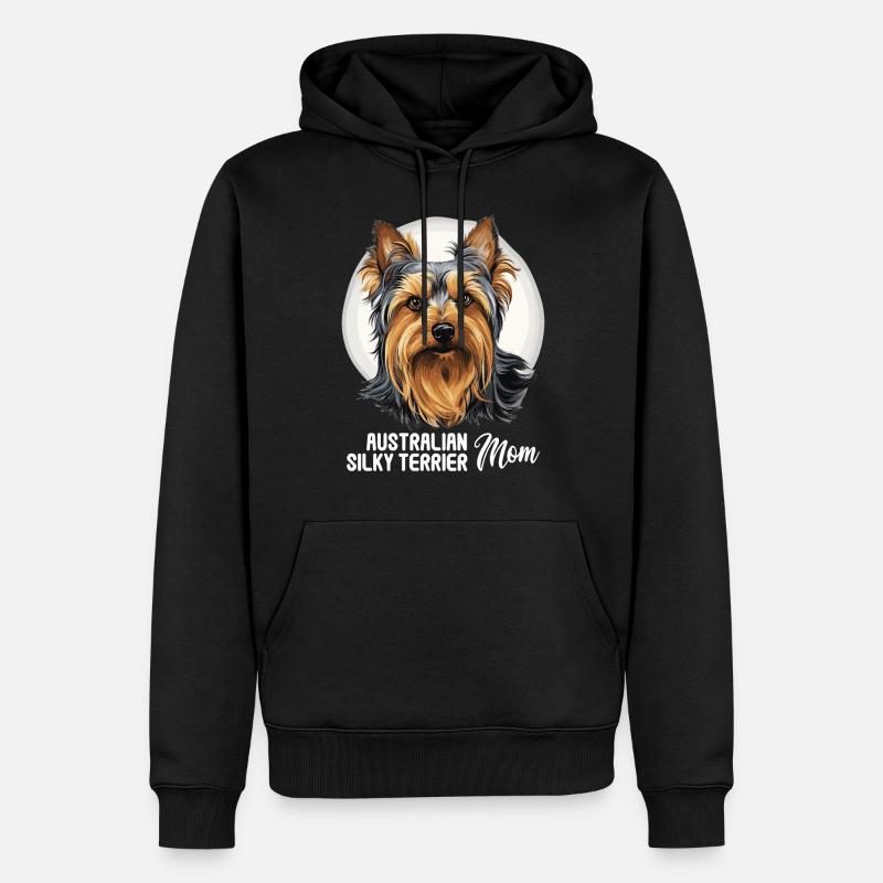 Australian Silky Terrier - Männer Premium Bio Hoodie - Schwarz