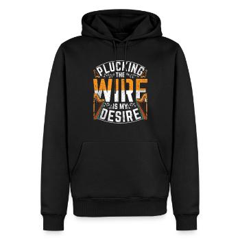 Harfenist Harfenistin Harfenspielerin Harfe - Männer Premium Bio Hoodie - Schwarz - Vorne - Nico (187cm)
