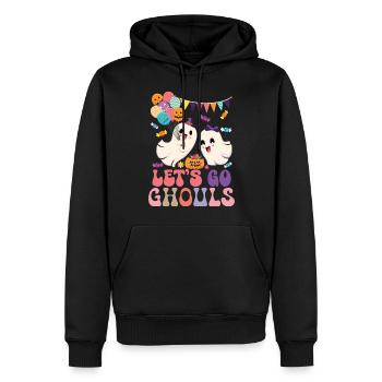 Let's Go Ghouls - Männer Premium Bio Hoodie - Schwarz - Vorne - Nico (187cm)