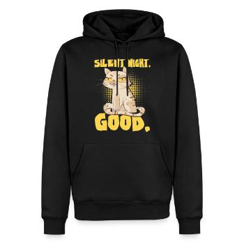 Silent Night - Männer Premium Bio Hoodie - Schwarz - Vorne - Nico (187cm)