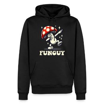 Pilze Fun Guy Lustiger Pilzliebhaber - Männer Premium Bio Hoodie - Schwarz - Vorne - Nico (187cm)