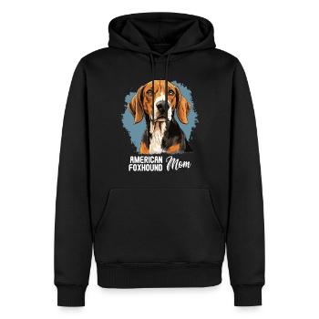 Hund American Foxhound - Männer Premium Bio Hoodie - Schwarz - Vorne - Nico (187cm)