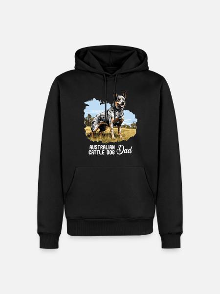 Hund Bouvier australien - Sweat à capuche Premium bio Homme - noir