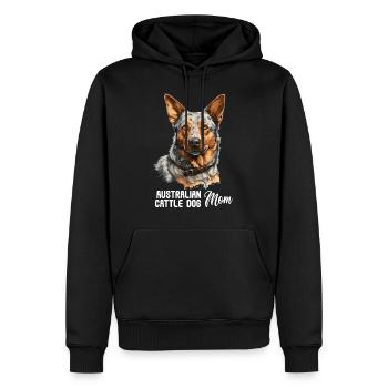 Hund Australian Cattle Dog - Männer Premium Bio Hoodie - Schwarz - Vorne - Nico (187cm)