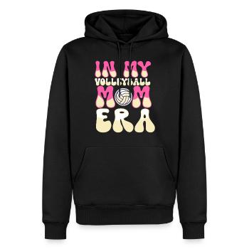 Volleyball Maman Volleyball Maman - Sweat à capuche Premium bio Homme - noir - Devant - Nico (187cm)