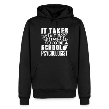 School Psychologist To Be A School Psychologist - Men’s Premium Organic Hoodie - black - Front - Nico (187cm)