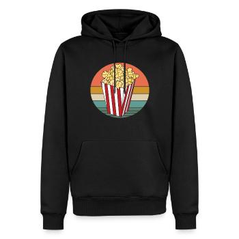 Popcorn Liebhaber Kino Film Snack - Männer Premium Bio Hoodie - Schwarz - Vorne - Nico (187cm)