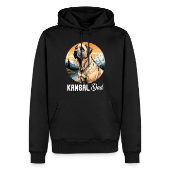 Hund Kangal - Männer Premium Bio Hoodie - Schwarz - Vorne - Nico (187cm)