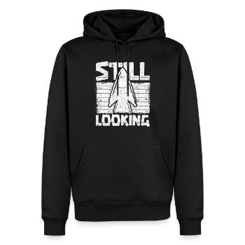 Pfeilspitzen Arrowhead Hunter Still Looking - Männer Premium Bio Hoodie - Schwarz - Vorne - Nico (187cm)