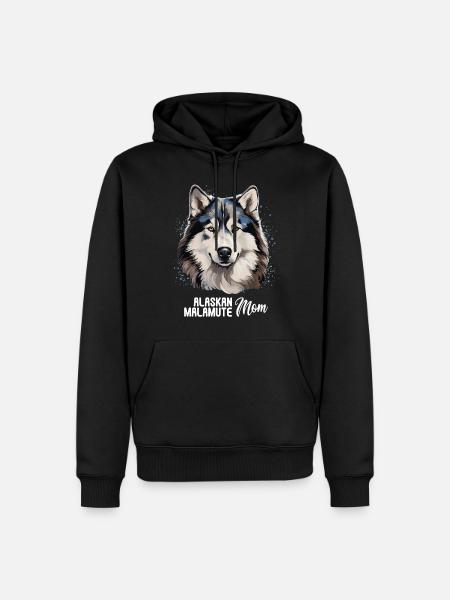 Dog Alaskan Malamute - Men’s Premium Organic Hoodie - black