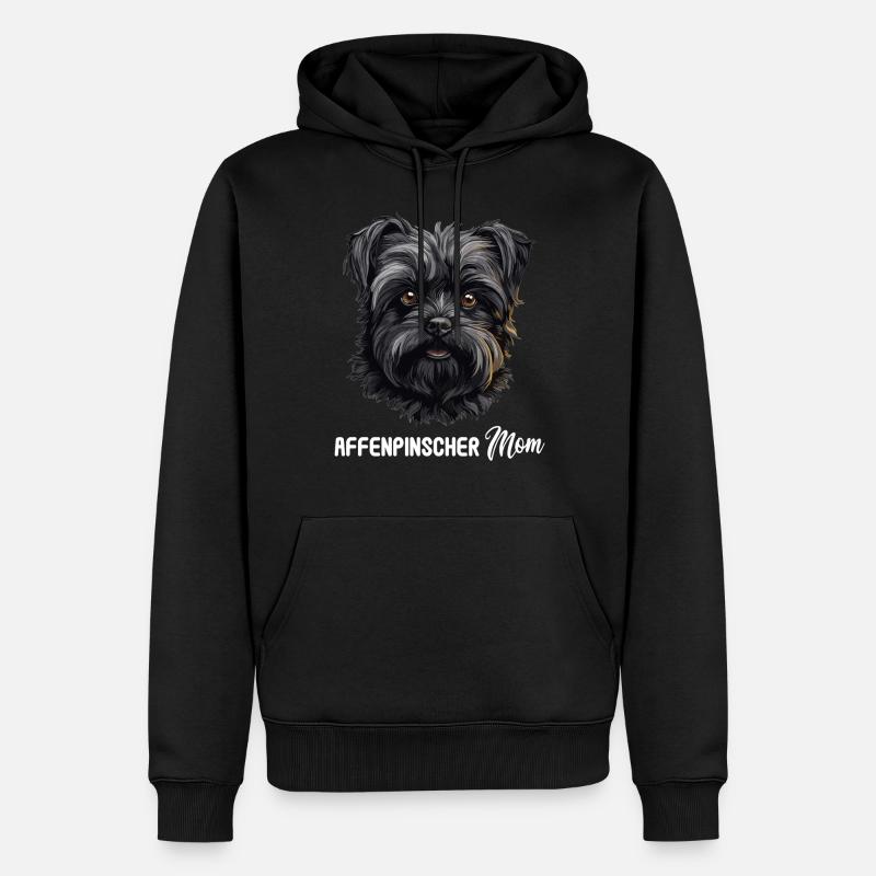 Chien Affenpinscher - Sweat à capuche Premium bio Homme - noir
