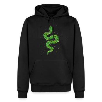 Serpent Serpents Terrarium Amoureux des serpents - Sweat à capuche Premium bio Homme - noir - Devant - Nico (187cm)