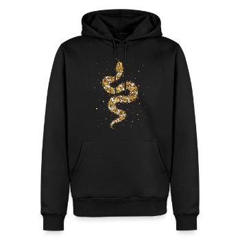 Serpent de lait Serpents Serpent reptile Serpent Serpent - Sweat à capuche Premium bio Homme - noir - Devant - Nico (187cm)