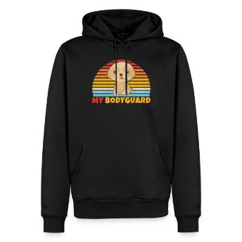 Cadeaux Maltipoo - Sweat à capuche Premium bio Homme - noir - Devant - Nico (187cm)