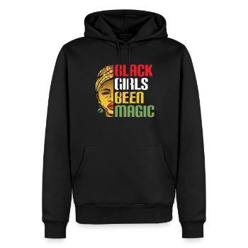 Schwarze Geschichte Monat Juneteenth Afroamerikane - Männer Premium Bio Hoodie - Schwarz - Vorne - Nico (187cm)