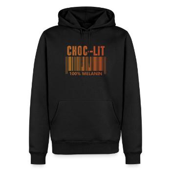 Schwarze Geschichte Monat Juneteenth Afroamerikane - Männer Premium Bio Hoodie - Schwarz - Vorne - Nico (187cm)