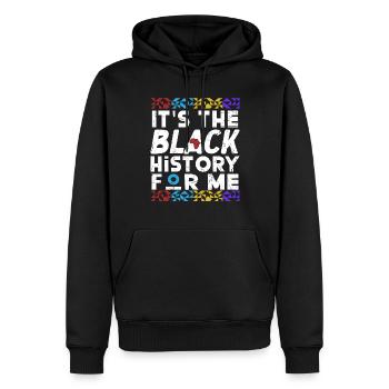 Schwarze Geschichte Monat Juneteenth Afroamerikane - Männer Premium Bio Hoodie - Schwarz - Vorne - Nico (187cm)