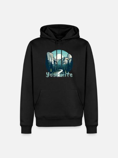 Yosemite National Park: The Beauty of Nature - Men’s Premium Organic Hoodie - black