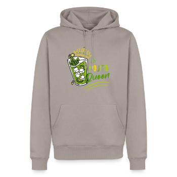 Cocktail Lover Alcohol Drinker Liquor Shot - Men’s Premium Organic Hoodie - taupe - Front - Nico (187cm)