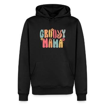 Groovy Mutter Passende Familie Am 1. Geburtstag - Männer Premium Bio Hoodie - Schwarz - Vorne - Nico (187cm)