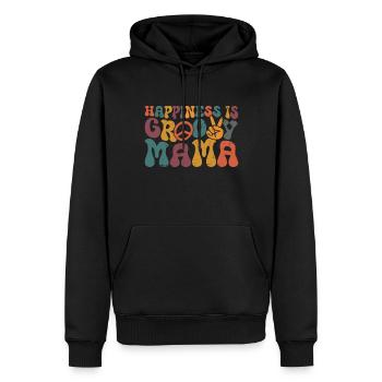 Groovy Mutter Passende Familie Am 1. Geburtstag - Männer Premium Bio Hoodie - Schwarz - Vorne - Nico (187cm)