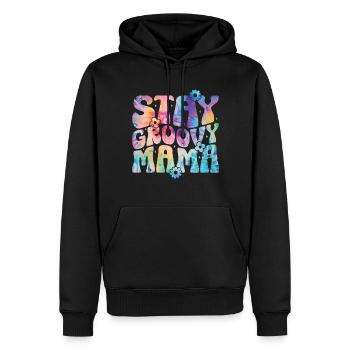 Groovy Mutter Passende Familie Am 1. Geburtstag - Männer Premium Bio Hoodie - Schwarz - Vorne - Nico (187cm)