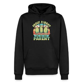 Perruche Perroquet Perroquet Propriétaire - Sweat à capuche Premium bio Homme - noir - Devant - Nico (187cm)