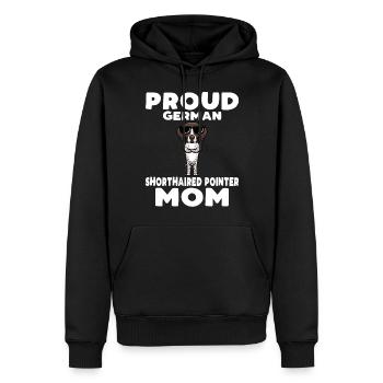 Deutsch Kurzhaar Hund Deutscher Kurzhaariger - Männer Premium Bio Hoodie - Schwarz - Vorne - Nico (187cm)