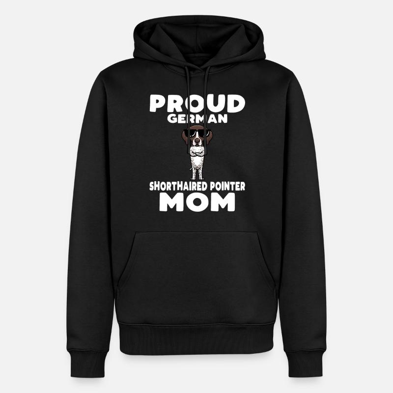 Deutsch Kurzhaar Hund Deutscher Kurzhaariger - Männer Premium Bio Hoodie - Schwarz