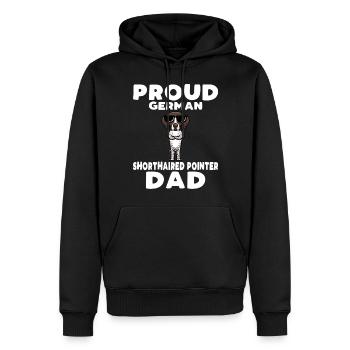 Deutsch Kurzhaar Hund Deutscher Kurzhaariger - Männer Premium Bio Hoodie - Schwarz - Vorne - Nico (187cm)