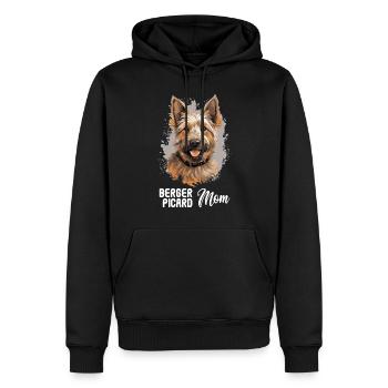 Dog Berger Picard - Men’s Premium Organic Hoodie - black - Front - Nico (187cm)