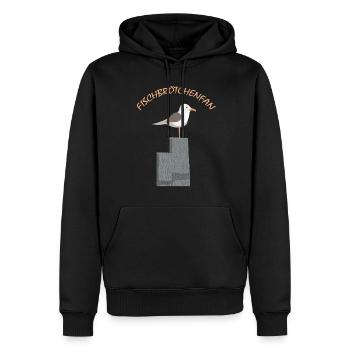 Fischbrötchen Fan die Möwe - Männer Premium Bio Hoodie - Schwarz - Vorne - Nico (187cm)