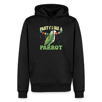 Perruche Perroquet Perroquet Propriétaire - Sweat à capuche Premium bio Homme - noir - Devant - Nico (187cm)