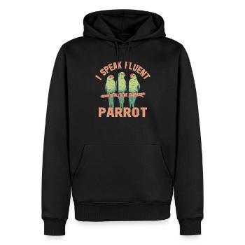 Perruche Perroquet Perroquet Propriétaire - Sweat à capuche Premium bio Homme - noir - Devant - Nico (187cm)