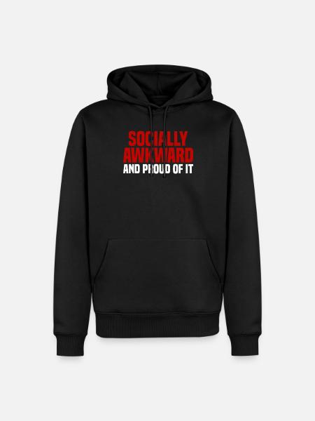 Misanthrope Antisocial Introvert - Men’s Premium Organic Hoodie - black